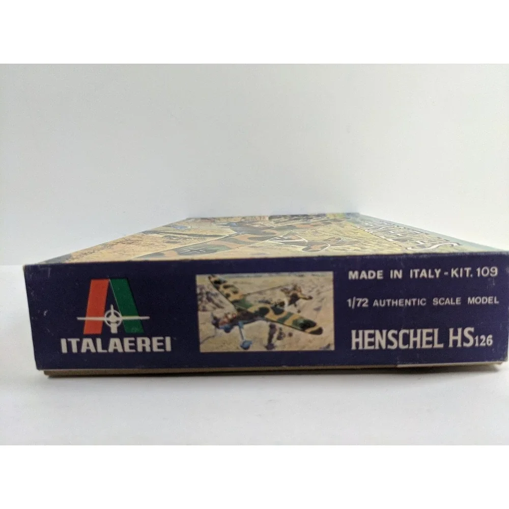 Vintage 1/72 Italaerei Henschel  HS-126 Model Kit - Open Box Sealed Inside